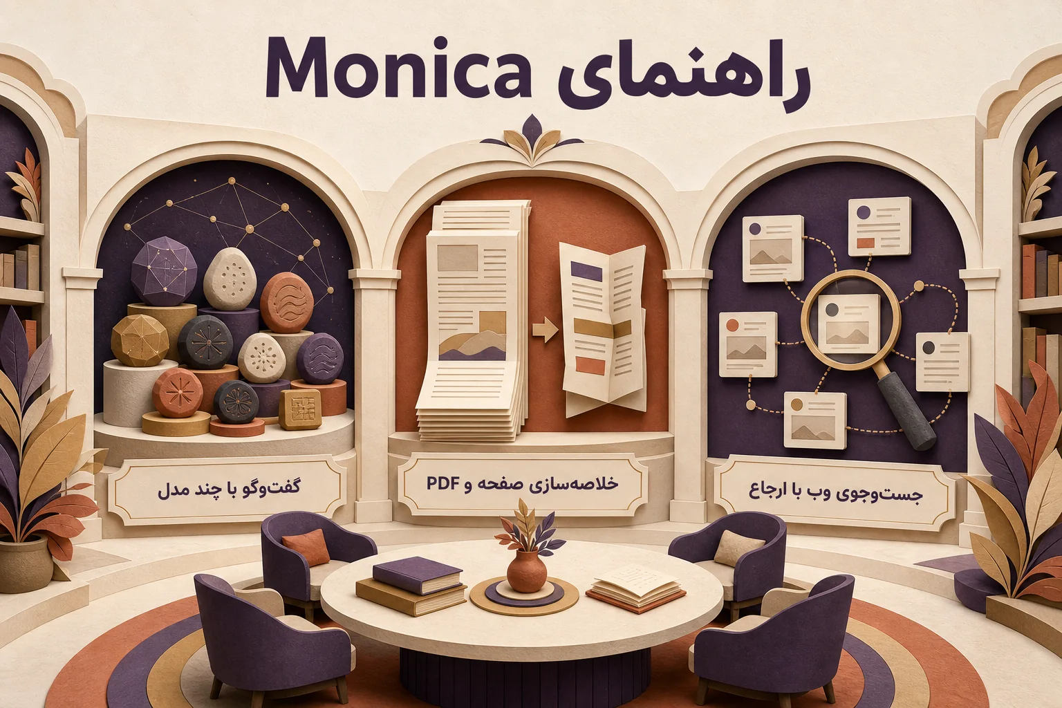 اینفوگرافیک راهنمای انتخاب و استفاده از Monica Pro