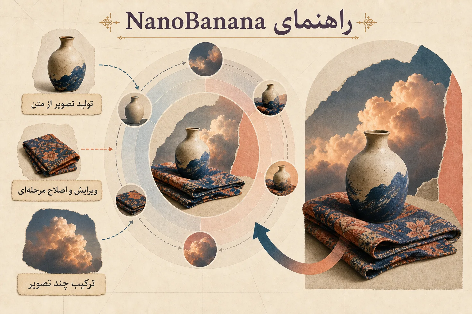اینفوگرافیک راهنمای انتخاب و استفاده از Nano Banana