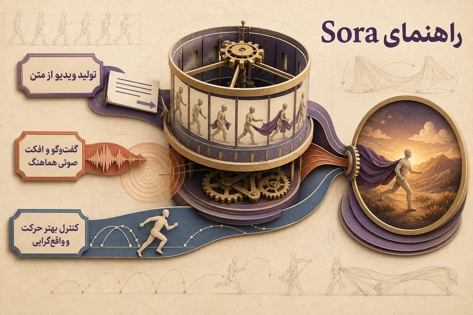 اینفوگرافیک راهنمای انتخاب و استفاده از Sora 2 Credits
